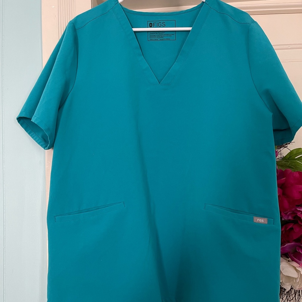 Figs scrub set women-Teal blue